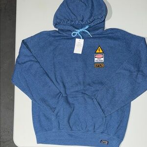 Open 925 High Voltage, Blue Pullover Hoodie -